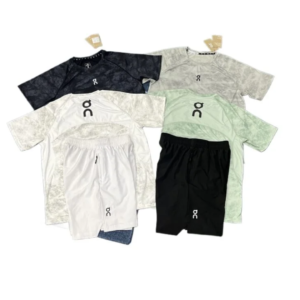 Gym Shirt & Short Sets - textured