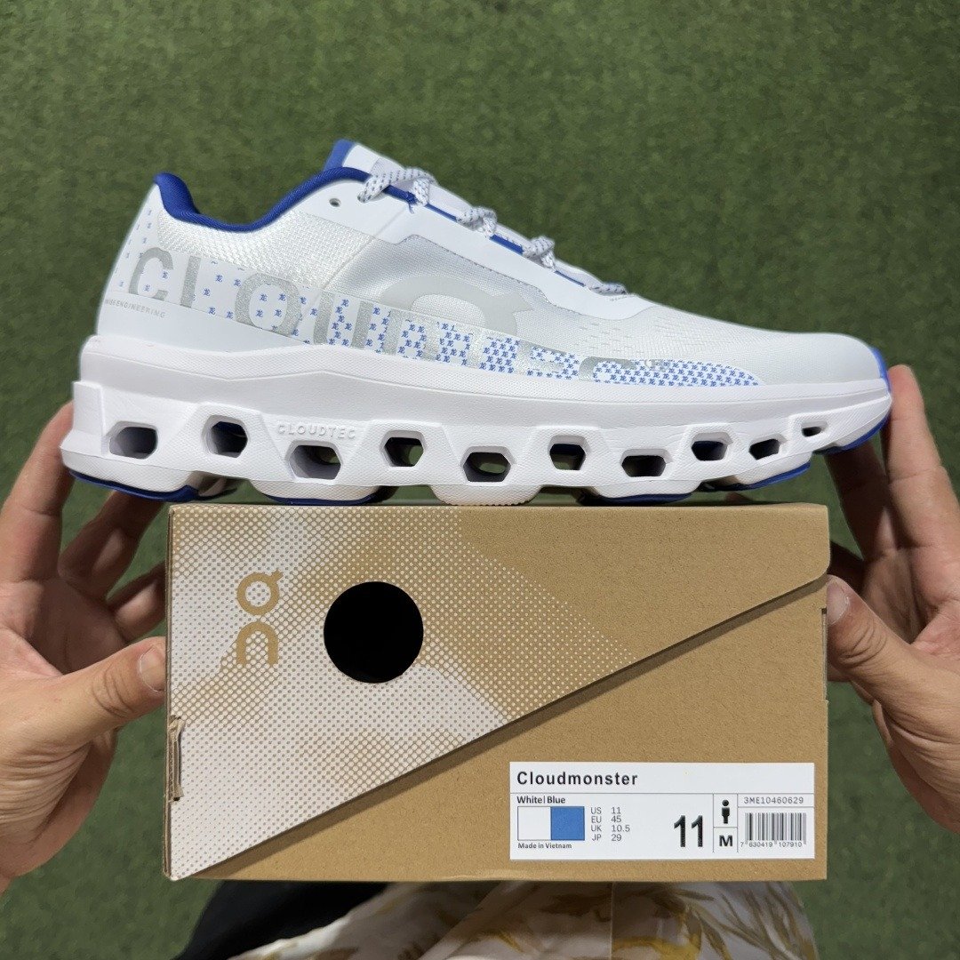 On Cloudmonster sports comfortable fashion trendy technology style fabric low top carbon plate long running running shoes - Image 7