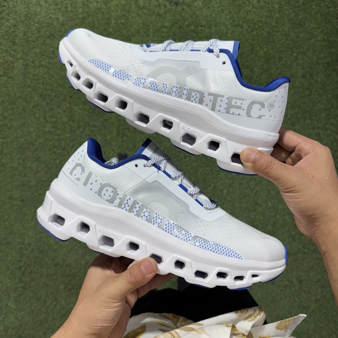 On Cloudmonster sports comfortable fashion trendy technology style fabric low top carbon plate long running running shoes